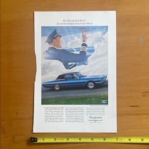 Vintage Ford Thunderbird Advertisement